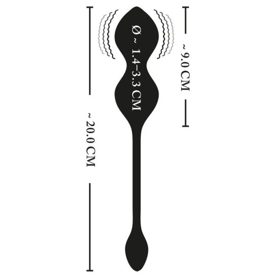 XOUXOU - rádio, elektrická gekónová guľa (čierna)