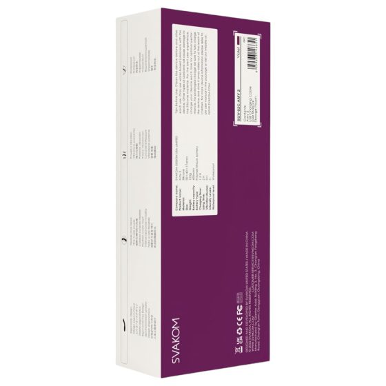 Svakom Amy 2 - vibrátor na bod G - nabíjateľný, vodotesný - fialový