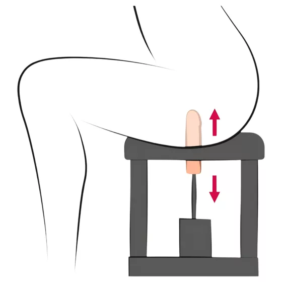 The Banger Sit-On-Climaxer - sieťová sexuálna mašina (čierna)