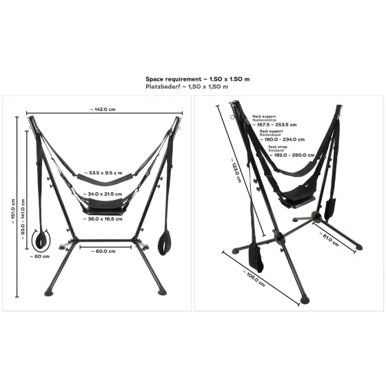 You2Toys - sex hojdačka so stojanom - čierna