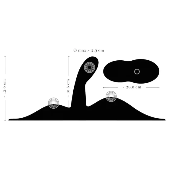 VibePad 3 - vibračný vankúš na G-bod - dobíjací, diaľkové ovládanie - čierny