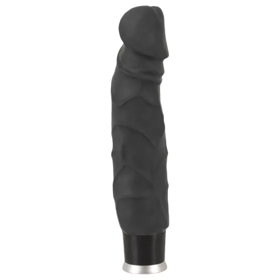 Nature Skin - realistický vibrátor (čierny, 22 cm)