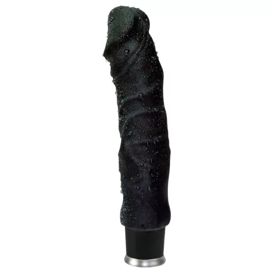 Nature Skin - realistický vibrátor (čierny, 22 cm)