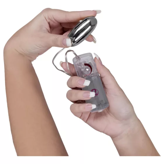 You2Toys - vibračné vajíčko - strieborné