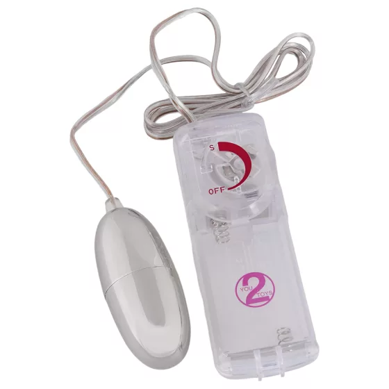 You2Toys - vibračné vajíčko - strieborné