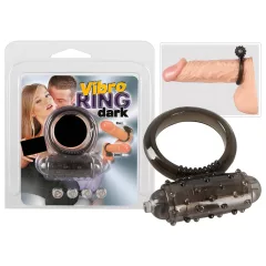 You2Toys - vibračný krúžok na penis - silikón - čierny
