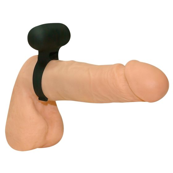 Čierny vibračný krúžok na penis