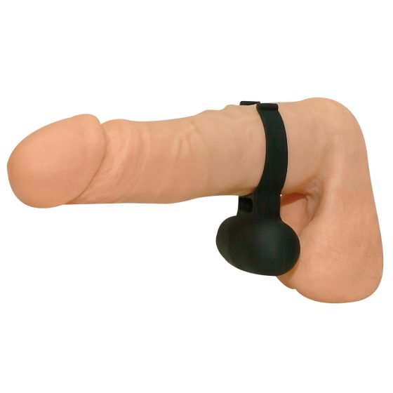 Čierny vibračný krúžok na penis