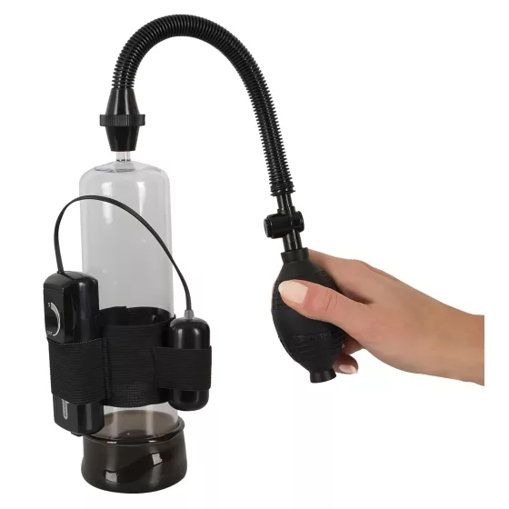 Vibrátor - vákuová pumpa na penis - vibrácie