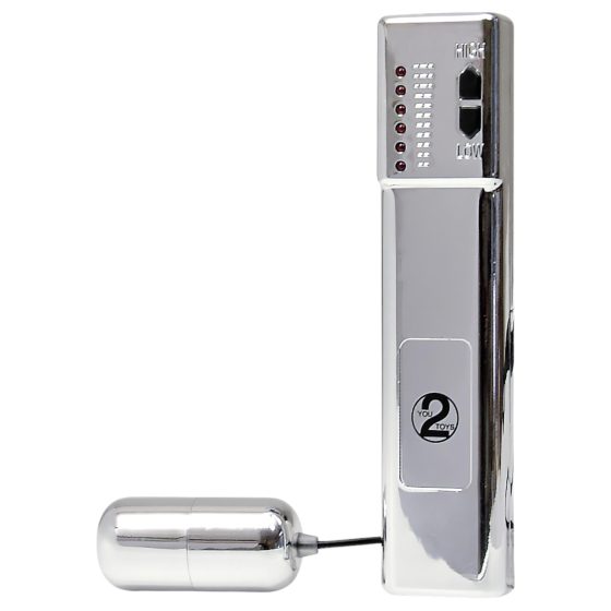 You2Toys - vibračné vajíčko - strieborné