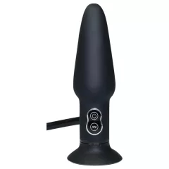 You2Toys - vibračný análny kolík s pumpou - čierny