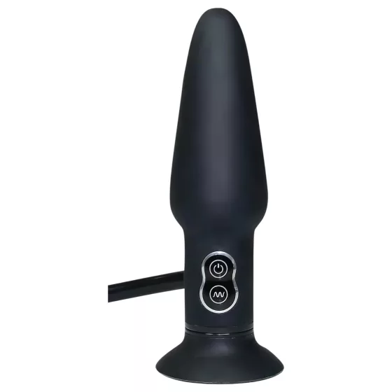 You2Toys - vibračný análny kolík s pumpou - čierny