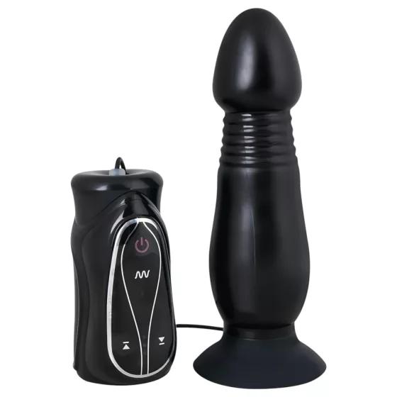 You2Toys - análny vibrátor s posuvným pohybom - čierny