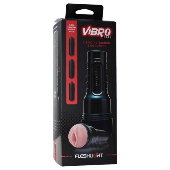 Fleshlight - vibračná umelá vagína - ružová