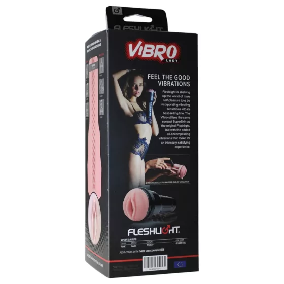 Fleshlight - vibračná umelá vagína - ružová