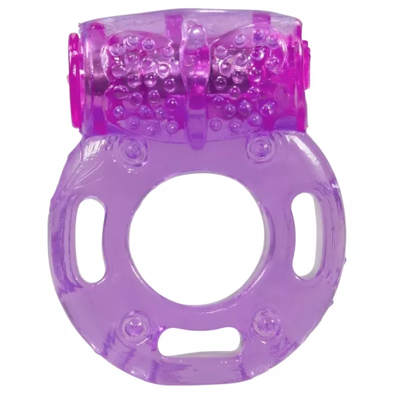 You2Toys - vibračný erekčný krúžok - jednorazový - fialový