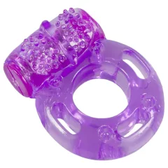   You2Toys - vibračný erekčný krúžok - jednorazový - fialový