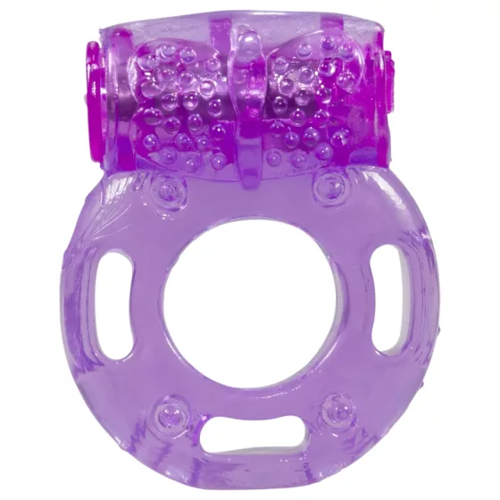You2Toys - vibračný erekčný krúžok - jednorazový - fialový