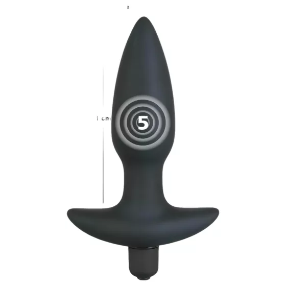 Black Velvets - análny vibrátor plug - stredný