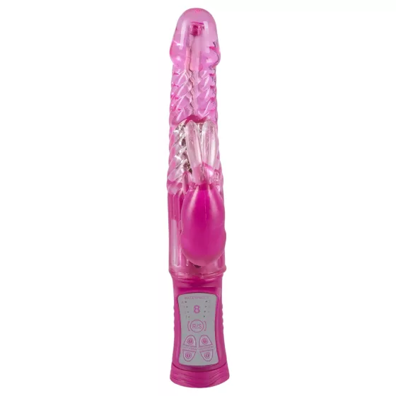 You2Toys - vibrátor s perličkami a zajačikom - fialový