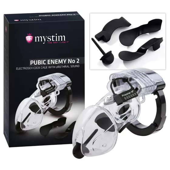 mystim Pubic Enemy No 2 - elektro penisová klietka