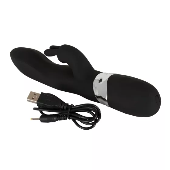 SMILE Blacky - vibrátor s 2 motormi - USB nabíjanie - čierny