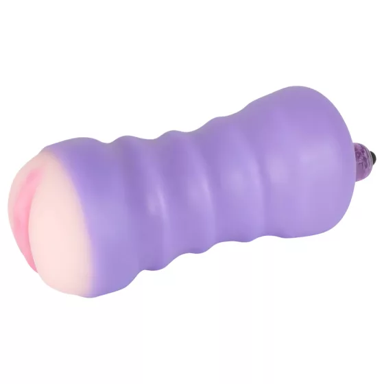You2Toys - realistická vagína s vibráciou - prírodná/fialová