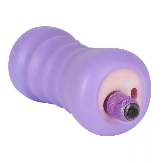 You2Toys - realistická vagína s vibráciou - prírodná/fialová