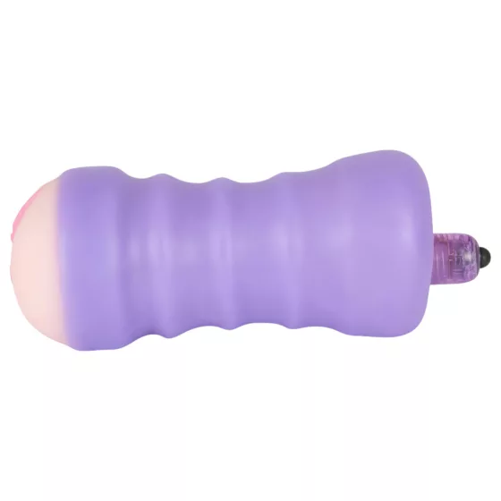 You2Toys - realistická vagína s vibráciou - prírodná/fialová