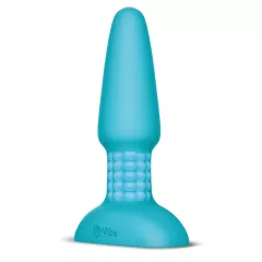   b-Vibe - análny vibrátor s rotujúcimi guličkami - dobíjací - tyrkysový