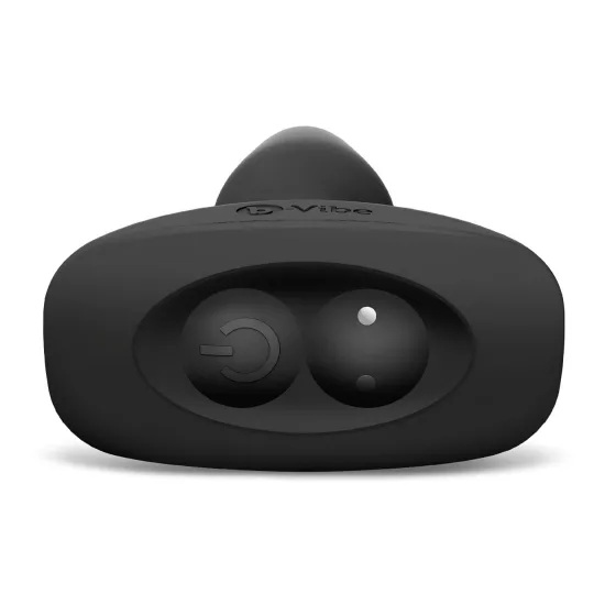 b-Vibe - rotačný análny vibrátor s perličkami, nabíjateľný (čierny)