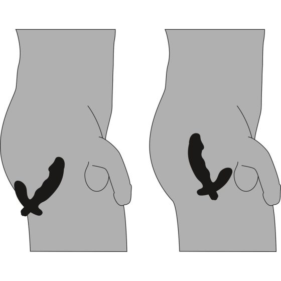 Rebel - Penilný vibrátor na prostatu (čierny)