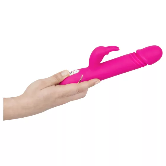 Vibe Couture - vibrátor králik s lökacou funkciou - silikón ružový