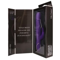   Vibe Couture Rabbit Skater - Králičí, tlačiaci vibrátor (fialový)