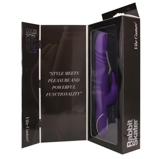 Vibe Couture Rabbit Skater - Králičí, tlačiaci vibrátor (fialový)