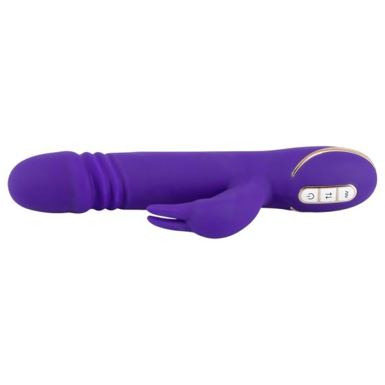 Vibe Couture Rabbit Skater - Králičí, tlačiaci vibrátor (fialový)
