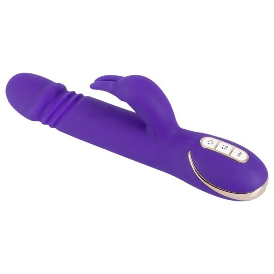 Vibe Couture Rabbit Skater - Králičí, tlačiaci vibrátor (fialový)