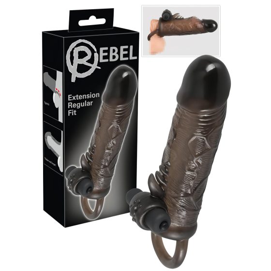 Rebel Regular - vibrujúci návlek na penis (19cm)