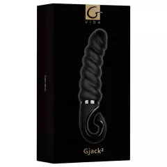   Gvibe - vibrátor pre bod G - nabíjateľný, vodotesný silikón - čierny