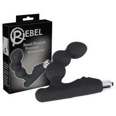 Rebel - vibrátor na prostatu s guľôčkami - čierny