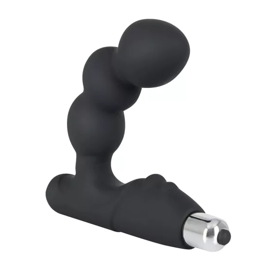 Rebel - vibrátor na prostatu s guľôčkami - čierny