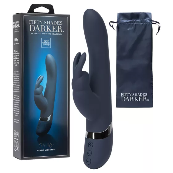 Fifty Shades Darker Oh My Rabbit Vibrator - vibrátor na bod G a klitoris (modrý)