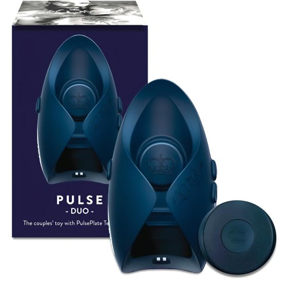 Pulse III Duo - nabíjateľný masturbátor a partnerský vibrátor (šedý)