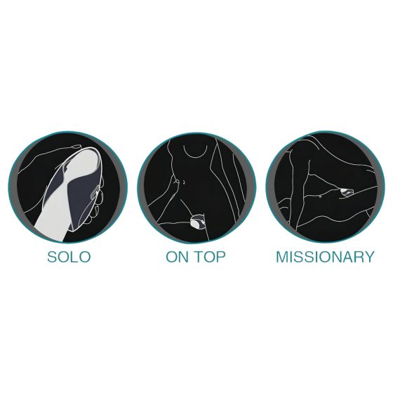 Pulse III Duo - nabíjateľný masturbátor a partnerský vibrátor (šedý)