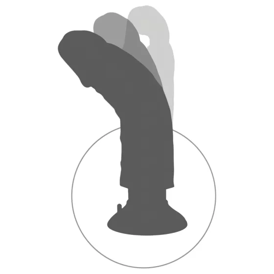 King Cock - vibrátor s prísavkou - 18 cm - realistický natúr