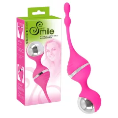 SMILE - vibračná venušina guľa - vibrácie - ružová