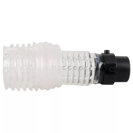 You2Toys - vákuová pumpa na penis a masturbátor 2v1 - priehľadná