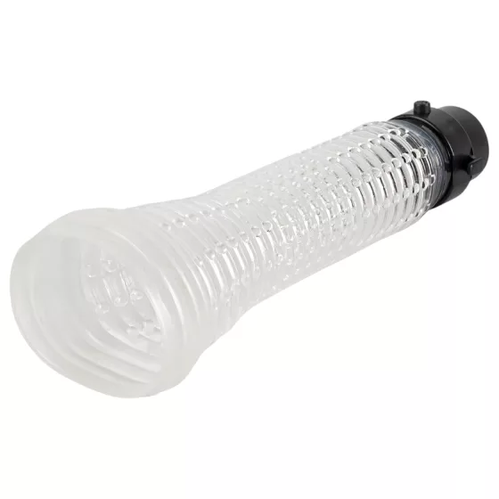 You2Toys - vákuová pumpa na penis a masturbátor 2v1 - priehľadná