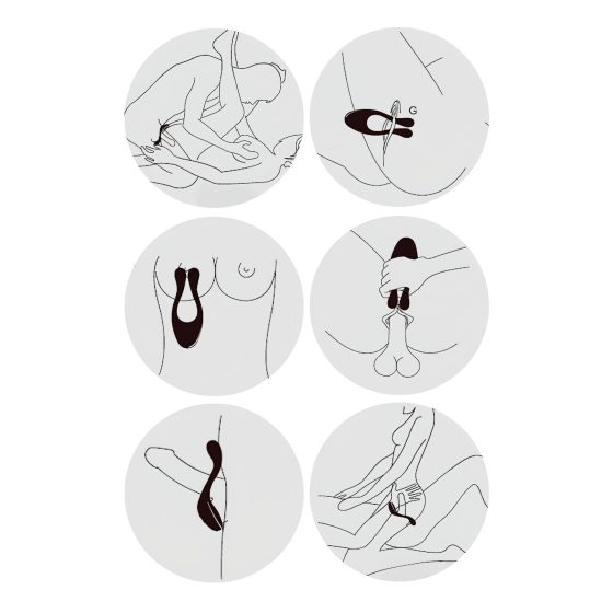 BeauMents Doppio - nabíjací, 3-motorový pár vibrátor (modrý)