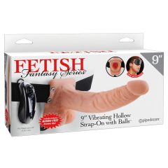 Fetish Strap-on 9 - pripínací vibrátor (naturál)